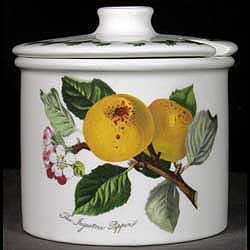 Portmeirion Pomona Lidded Jam Pot RED CURRANT And PIPPIN APPLE