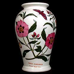 Portmeirion Botanic Garden Vase Canton 7 Inch ROCK ROSE