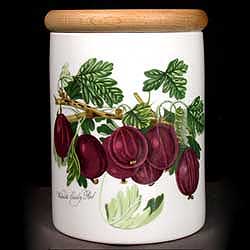 Portmeirion Pomona Canister WILMOTS EARLY RED GOOSEBERRY 5 Inch