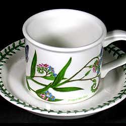 Portmeirion Botanic Garden Coffee Cup Set 7oz FORGET ME NOT-SOLD!