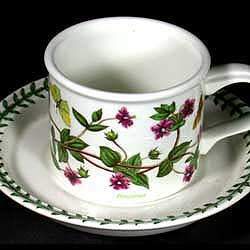 Portmeirion Botanic Garden Coffee Cup Set 7oz PINK PIMPERNEL
