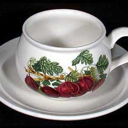 Portmeirion Pomona Romantic Tea Cup Set WILMOTS EARLY RED 7oz