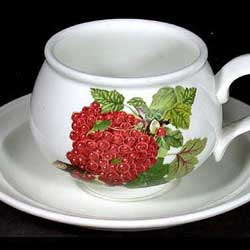 Portmeirion Pomona Romantic Tea Cup Set RED CURRANT 7oz
