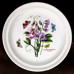 Portmeirion Botanic Garden Dinner Plate SWEET PEA Rare Sample