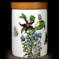 Portmeirion Botanic Garden Spice Jar CANTERBURY BELLS Green Nbr