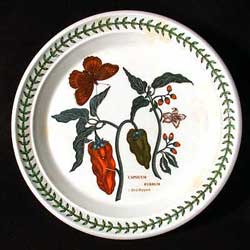Portmeirion Botanic Garden Salad Plate RED PEPPERS Some Wear