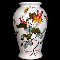 Portmeirion Botanic Garden Vase Canton 7 Inch COLUMBINE