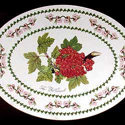 Portmeirion Pomona Melamine Casserole Stand 11 By 8 RED CURRANT