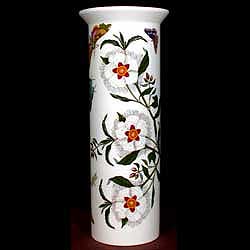 Portmeirion Botanic Garden Vase Serif 11 Inch WHITE CISTUS